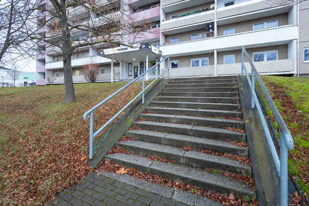 Vaccination center in Jena From presumably 13 01 2021 a vaccination center is to be available in Jena Here there were concerns because of the entrance stairs and the thus not given barrier liberty Jena Thuringia Germany xRMx