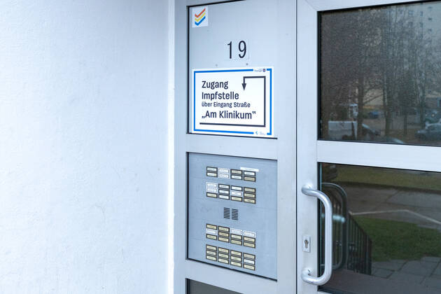 Vaccination center in Jena From presumably 13 01 2021 a vaccination center is to be available in Jena Here there were concerns because of the entrance stairs and the thus not given barrier liberty Jena Thuringia Germany xRMx
