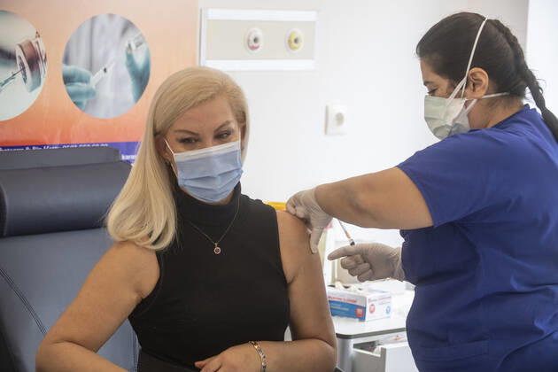 Turkey has started Chinese COVID-19 vaccine CoronaVac vaccination campaign with health care staff on Jan. 14, 2021. ( Copyright: AbdurrahmanxAntakyalix-xDepoxPho 16994939