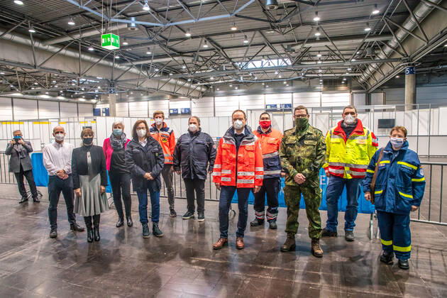 Press date in the inoculation center Leipzig background Since beginning of the yearly is the mobile inocu