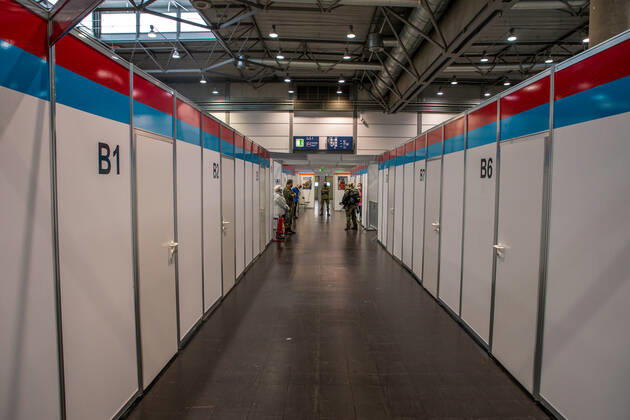 Press date in the inoculation center Leipzig background Since beginning of the yearly is the mobile inocu
