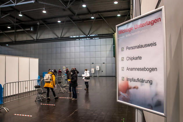 Press date in the inoculation center Leipzig background Since beginning of the yearly is the mobile inocu