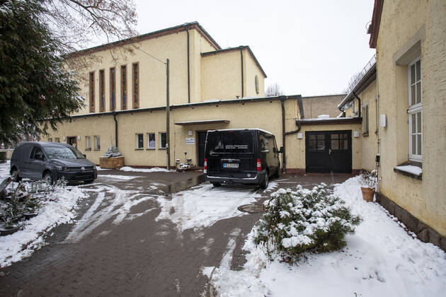 Germany, Saxony, Städtisches Bestattungswesen Meißen GmbH, Crematorium, 14 01 2021