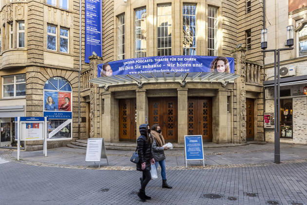 Theatres and culture suffer from Corona pandemic The Alte Schauspielhaus in Stuttgart is closed 15 01 2021, Germany, Baden Württemberg, Stuttgart