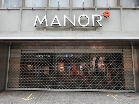 Photo Manuel Geisser 18 01 2021 Coronavirus, Lockdown Picture Closed Manor Store Lucerne