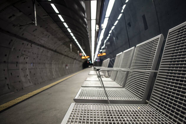 Curfew Corona Lockdown Cologne Germany 18 01 2021 U Bahn Kartäuserhof Cologne