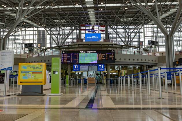 Stuttgart themed images Stuttgart airport in times of corona pandemic, 19 01 2021, themed images Stuttgart airport in times of corona pandemic, empty Stuttgart airport, 19 01 2021, Copyright: xEIBNER DROFITSCHx EP_ddh