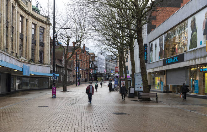 January 19, 2021, London, United Kingdom: A view of a semi deserted shopping center in Croydon, a large town of south London..Only 33,355 positive Covid19 cases have been recorded today, the lowest number of daily cases since December 27th- before the start of England™s third nationwide lockdown. London United Kingdom - ZUMAs197 20210119_zab_s197_016 Copyright: xMayxJamesx