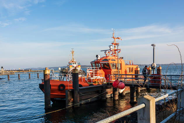 Impressions from Kiel The Tiessenkai in Kiel Holtenau at the entrance to the Kiel Lock into the North Baltic Sea Canal