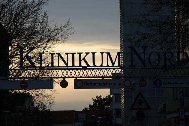 Klinikum Nord Nurnberg during the Hard Lockdown of the Covid 19 Coronavirus Pandemie in Nurnberg Nuremberg , Bayern , Deutschland . January 20 , 2021.