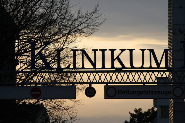 Klinikum Nord Nurnberg during the Hard Lockdown of the Covid 19 Coronavirus Pandemie in Nurnberg Nuremberg , Bayern , Deutschland . January 20 , 2021.