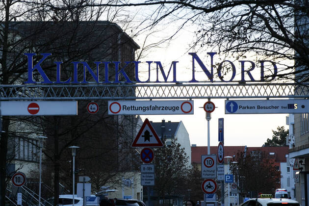 Klinikum Nord Nurnberg during the Hard Lockdown of the Covid 19 Coronavirus Pandemie in Nurnberg Nuremberg , Bayern , Deutschland . January 20 , 2021.