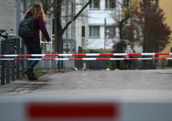 Klinikum Nord Nurnberg during the Hard Lockdown of the Covid 19 Coronavirus Pandemie in Nurnberg Nuremberg , Bayern , Deutschland . January 20 , 2021.