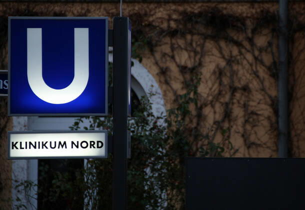U-Bahn Klinikum Nord Nurnberg during the Hard Lockdown of the Covid 19 Coronavirus Pandemie in Nurnberg Nuremberg , Bayern , Deutschland . January 20 , 2021.