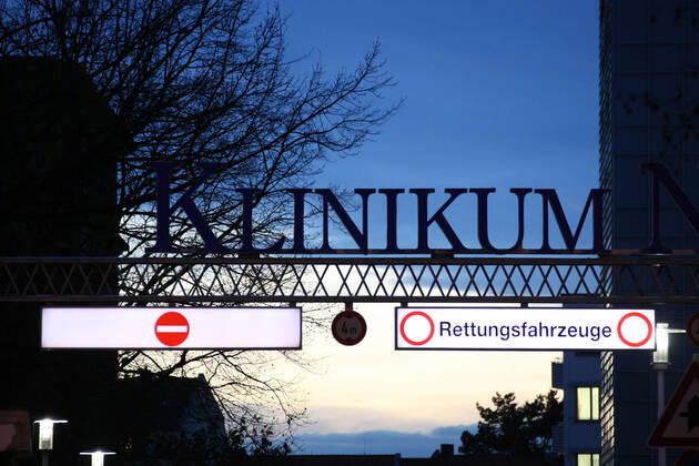 Klinikum Nord Nurnberg during the Hard Lockdown of the Covid 19 Coronavirus Pandemie in Nurnberg Nuremberg , Bayern , Deutschland . January 20 , 2021.