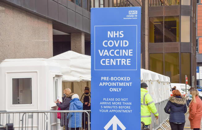 January 21, 2021, London, United Kingdom: The NHS covid-19 Vaccine Centre in Wembley..Several mass vaccination sites have been opened around England, as the government rolls out its coronavirus vaccination program. London United Kingdom - ZUMAs197 20210121_zaa_s197_054 Copyright: xVukxValcicx