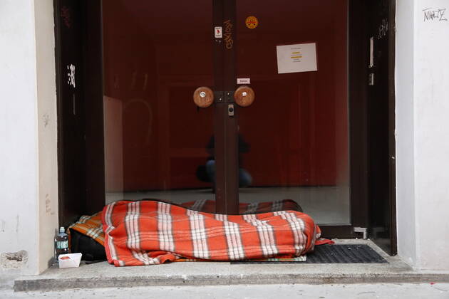 Covid 19 VIENNA 3 Hard Lockdown Vienna, 22 01 2021 Homeless Liegestatt Homeless, Shelterless Vienna Austria AVN101002439005