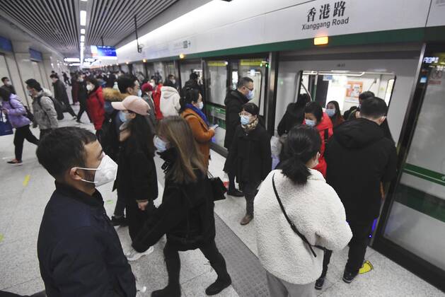1 year passes since Wuhan lockdown, original epicenter of new coronavirus People wearing face masks get on a subway train in Wuhan on Jan. 23, 2021, a year after a drastic lockdown was imposed on the Chinese city known as the original epicenter of the novel coronavirus. 