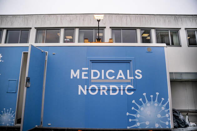 Medicals Nordic test center at Kongevejscentret in Hoersholm, Monday 25 January 2021, Copenhagen Denmark  Copyright: Ritzau Scanpix LiselottexSabroex cop104 spdk20210125-142954-L