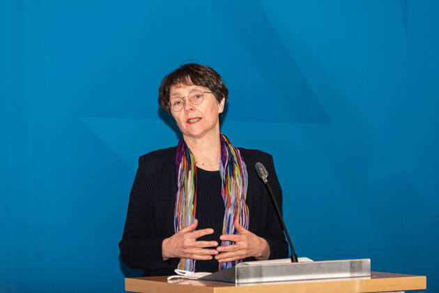 KIEL Press conference in the federal state house The federal state government agreed on a perspective plan for the gradual opening because of the Corona Pande