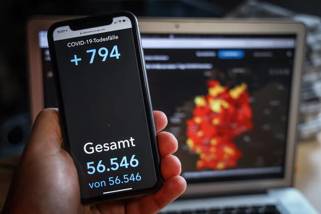 Coronavirus in Germany Covid 19 Robert Koch Institute dashboard 30 01 2021 Robert Koch Institute COVID 19 deaths 56 546 increase by 794 from previous day