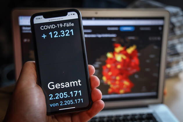 Coronavirus in Germany Covid 19 Dashboard of the Robert Koch Institute 30 01 2021 Robert Koch Institute COVID 19 cases 2 205 171 Addition by 12 321 compared to previous day