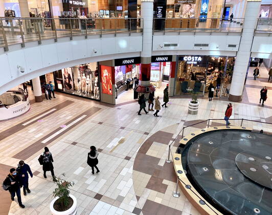 Shopping centres are open again Shopping centres are open again while maintaining the sanitary regime on February 02, 2021 in Warsaw, Poland as the restrictions caused by Covid-19 loosen. EN_01462887_0012 