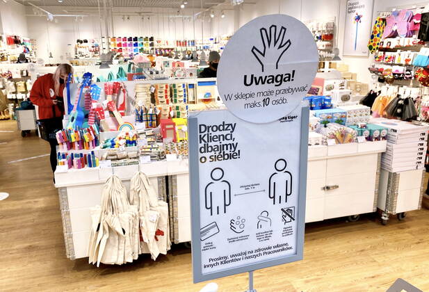 Shopping centres are open again Shopping centres are open again while maintaining the sanitary regime on February 02, 2021 in Warsaw, Poland as the restrictions caused by Covid-19 loosen. EN_01462887_0021 