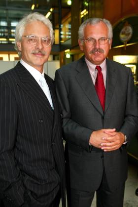 Deppendorf Photo IMAGO Herrmann Topic Farewell to Ulrich Deppendorf Head of the ARD Capital Bureau in Berlin WITH his successor Thomas Roth l Copyright: xEventpressxHerrmannx
