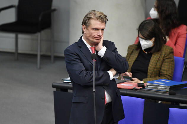 Thomas Bareiß at the 208 session of the German Bundestag in the Reichstag building Berlin, 10 02 2021 Foto:xF.xKernx xFuturexImage
