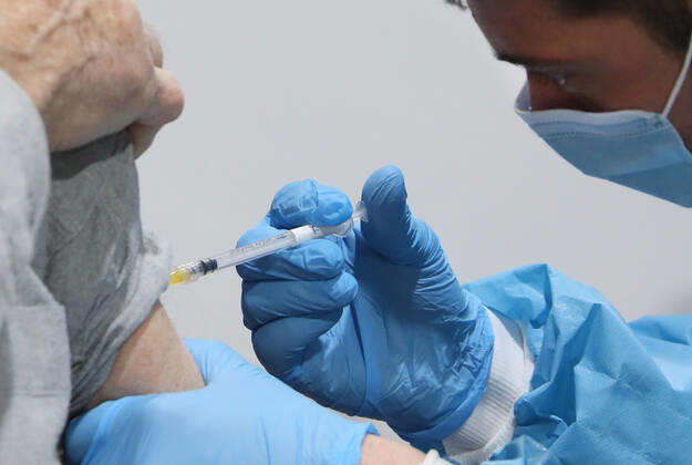 Rome, Inauguration of the new Covid 19 vaccination center at the Auditorium Parco della Musica in Rome. Pictured:  Copyright: xPieroxTenaglix xIPAx xPieroxTenaglix