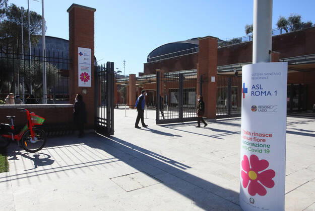 Rome, Inauguration of the new Covid 19 vaccination center at the Auditorium Parco della Musica in Rome. Pictured:  Copyright: xPieroxTenaglix xIPAx xPieroxTenaglix