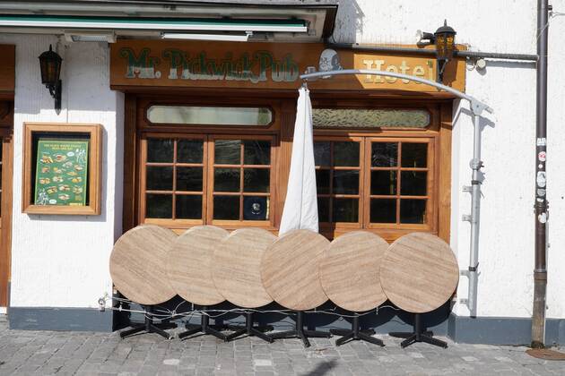 Photo Manuel Geisser 16 02 2021 catering industry gastronomy coronavirus lockdown restaurant hotels picture waiting for customers Lucerne