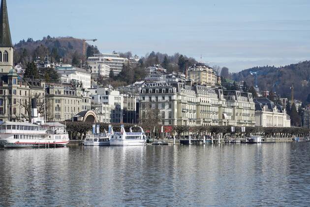 Photo Manuel Geisser 16 02 2021 Hotel industry,Tourism industry Hotels Lucerne National Montana