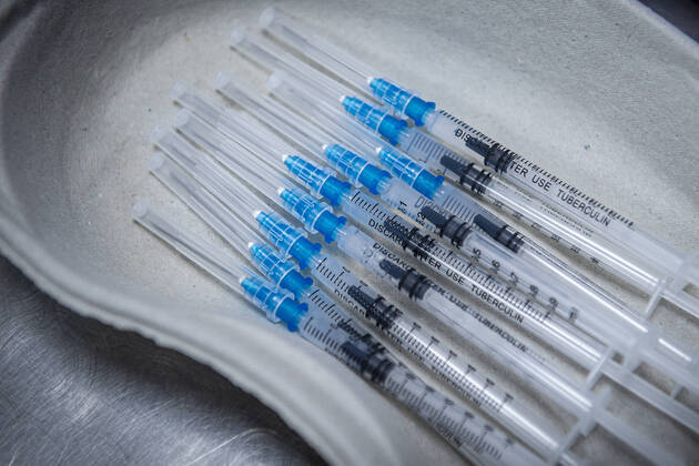 The large-capacity vaccination center against COVID-19 start operation on February 22, 2021, in Liberec, Czech Republic. In the Czech Republic continues vaccination of seniors against coronavirus. (CTKxPhoto RadekxPetrasek) CTKPhotoP202102220327201 PER 3