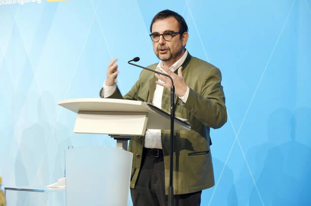 Klaus Holetschek at the press conference on the current consultations on the Corona Pandemic in the Prinz Carl Palais Munich, 23 02 2021 Foto:xS.xAdamx xFuturexImage
