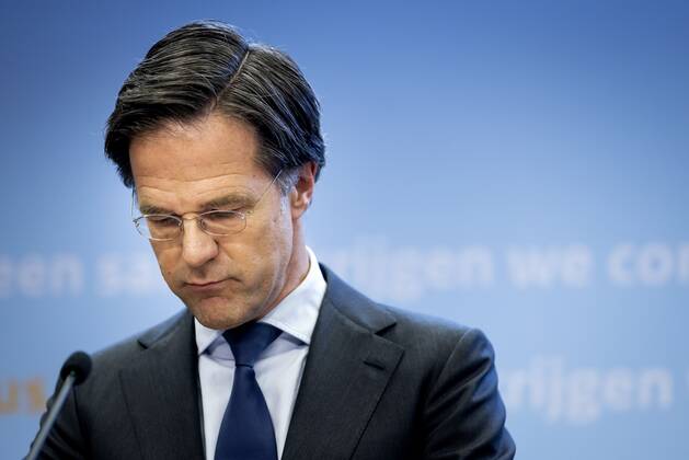 DEN HAAG Prime Minister Mark Rutte during a press conference on the coronation measures The curfew is being extended because the cabinet believes it needs the measure to create room for other relaxations ANP SEM VAN DER WAL Copyright: xHollandsexHoogtex xxANPx x428567045x