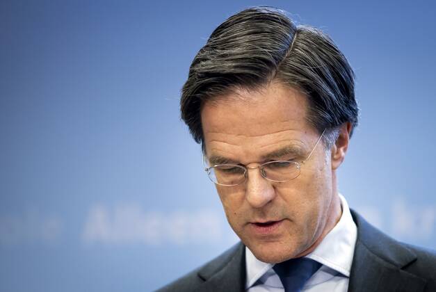 DEN HAAG Prime Minister Mark Rutte during a press conference on the coronation measures The curfew is being extended because the cabinet believes it needs the measure to create room for other relaxations ANP SEM VAN DER WAL Copyright: xHollandsexHoogtex xxANPx x428567667x