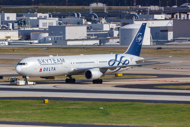 Atlanta, United States 2 April 2019 A Delta Air Lines Boeing 767 400ER aircraft with registration N844MH at Atlanta ATL airport in the United States. 1084202453