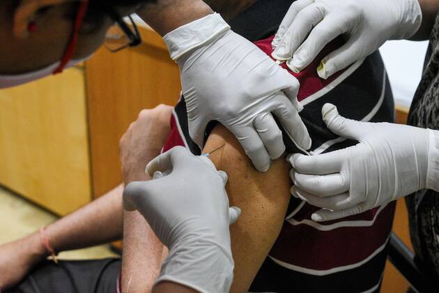March 1, 2021, Kolkata, West Bengal, India: Indian government started to roll out vaccine for general public who are above 65 years of age or above 45 years of age having comorbidities.The government has given authorisation to private hosputals to charge a mximum of 250 rupees for the vaccination , where as for government hospityal it would be free of any charge. Kolkata India - ZUMAc211 20210301_zip_c211_003 Copyright: xDebarchanxChatterjeex