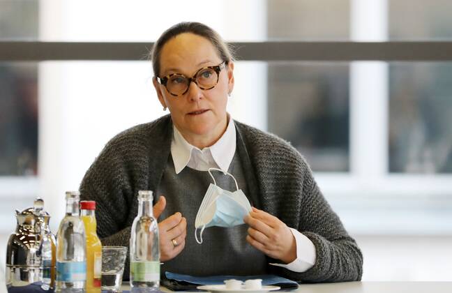 PK IHK Erfurt 01 03 2021 , Erfurt, IHK Erfurt, press conference, industry representatives discuss opening perspectives for safe new start in the picture representative of the event industry Constanze Kreuser managing director RAM Regio Ausstellungs GmbH
