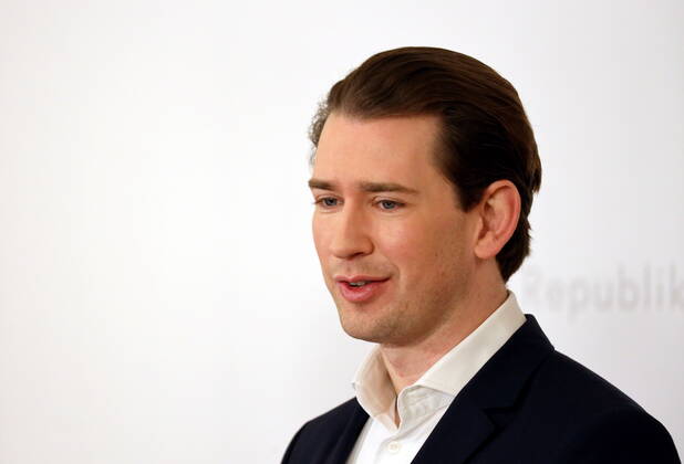 Sebastian Kurz PK on vaccine production Vienna, BKA, 05 03 2021 Sebastian KURZ