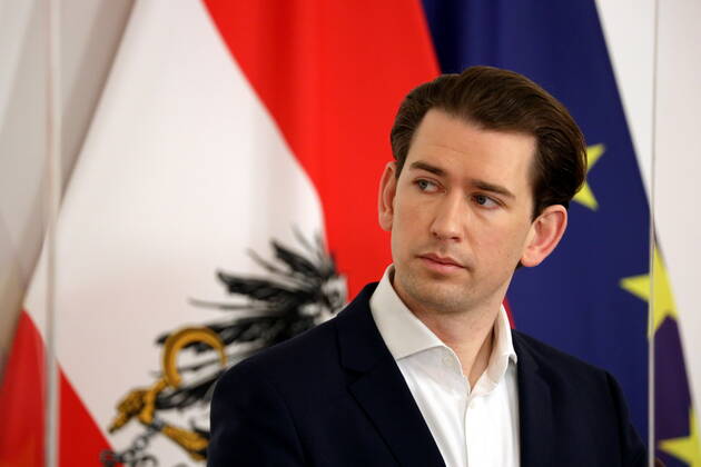 Sebastian Kurz PK on vaccine production Vienna, BKA, 05 03 2021 Sebastian KURZ