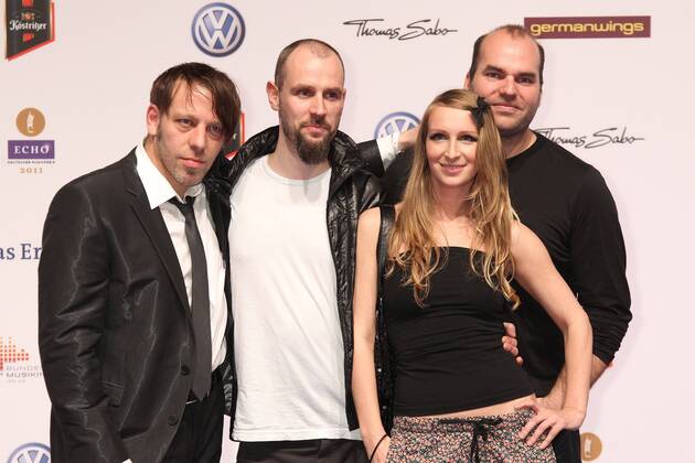 Guano Apes at the Echo 2011 the German Music Award at the Red Carpet in the Messe Berlin am Funkturm Its the 20 Echo 20 years Echo Copyright: xEventpress Herrmannx