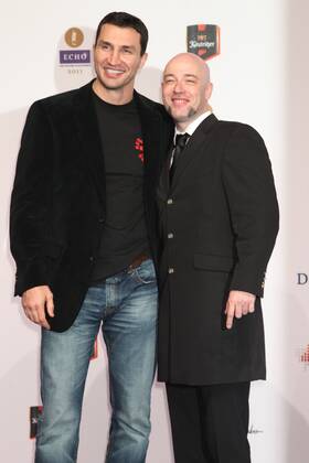 The Count of Unheilig and Wladimir Klitschkow at the Echo 2011 the German Music Award at the Red Carpet in the Messe Berlin am Funkturm It is the 20 Echo 20 years Echo Copyright: xEventpress Herrmannx