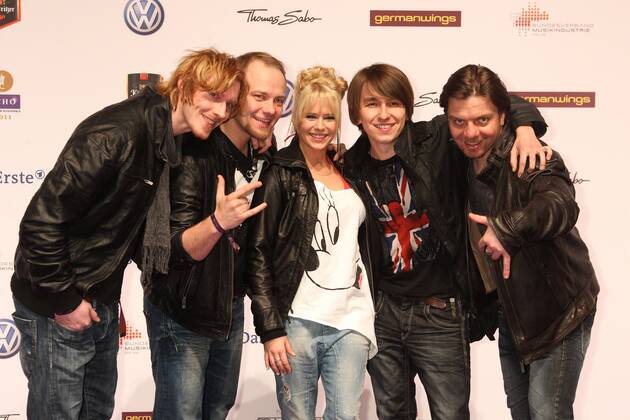 Luxuslaerm at the Echo 2011 the German Music Award at the Red Carpet in the Messe Berlin am Funkturm It is the 20 Echo 20 years Echo Copyright: xEventpress Herrmannx
