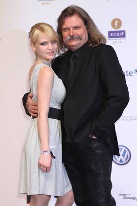 Leslie Mandoki and daughter Julia at the Echo 2011 the German Music Award at the Red Carpet in the Messe Berlin am Funkturm It is the 20 Echo 20 years Echo Copyright: xEventpress Herrmannx