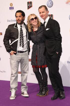 Adel Tawil, Annette Humpe and Max Raabe at the Echo 2011 the German Music Award at the Red Carpet at the Messe Berlin am Funkturm Its the 20 Echo 20 years Echo Copyright: xEventpress Herrmannx