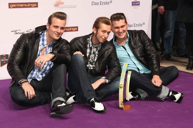 The Baseballs at the Echo 2011 the German Music Award at the Red Carpet in the Messe Berlin am Funkturm Its the 20 Echo 20 years Echo Copyright: xEventpress Herrmannx