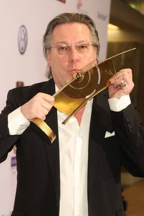 Gerd Gebhardt, Executive Producer Echo with golden Echo at the Echo 2011 the German Music Award at the award wall in the Messe Berlin am Funkturm It is the 20 Echo 20 years Echo Copyright: xEventpress Herrmannx